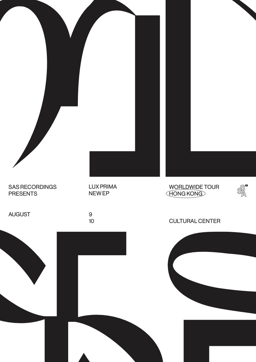 Rebranding du label SaS Recordings et de l'artiste musical Lux Prima et création d'un EP et de visuels pour sa tournée.